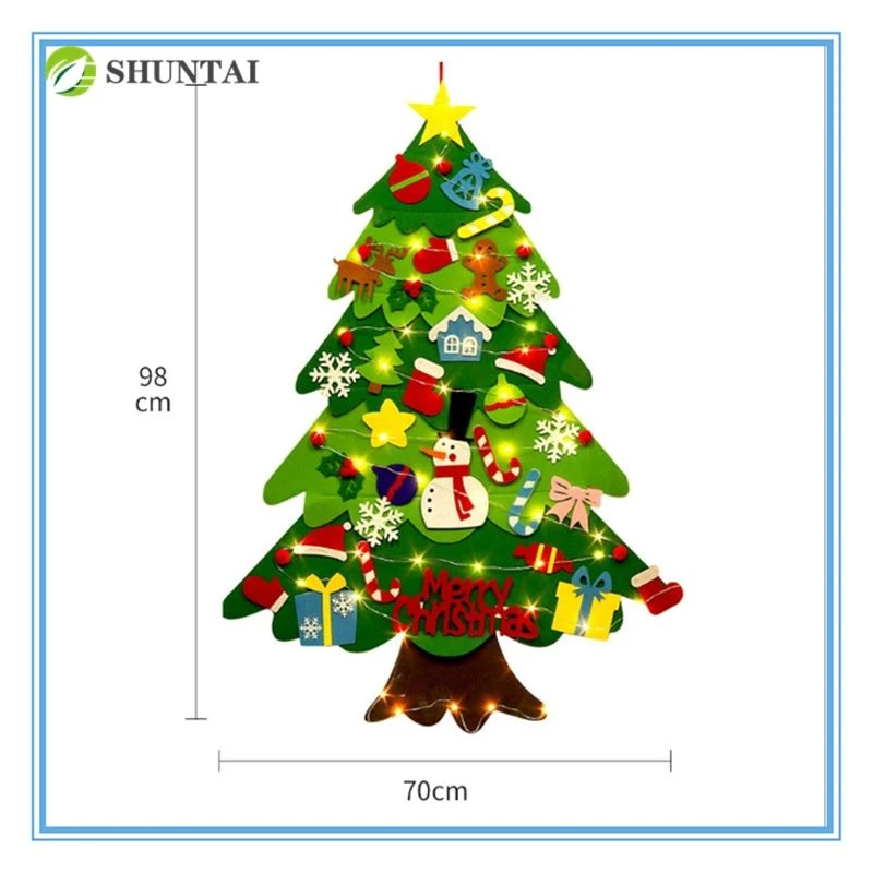 Polyester naaldvilt voor kerstboomversiering Hanger Creatieve 3D Stereo Mini ...